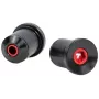 Tilt Bar Ends 22 Size – juodi, nailono kompozito – pora
