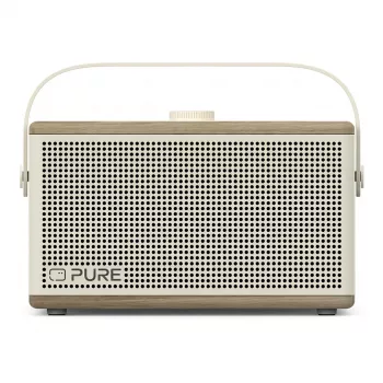 Pure Classic Aura nešiojamas Bluetooth garsiakalbis su apšvietimu, baltas/ąžuolas