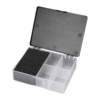 GARRETT Keepers Find Box – juoda, 4 skyrių dėžutė radiniams saugoti