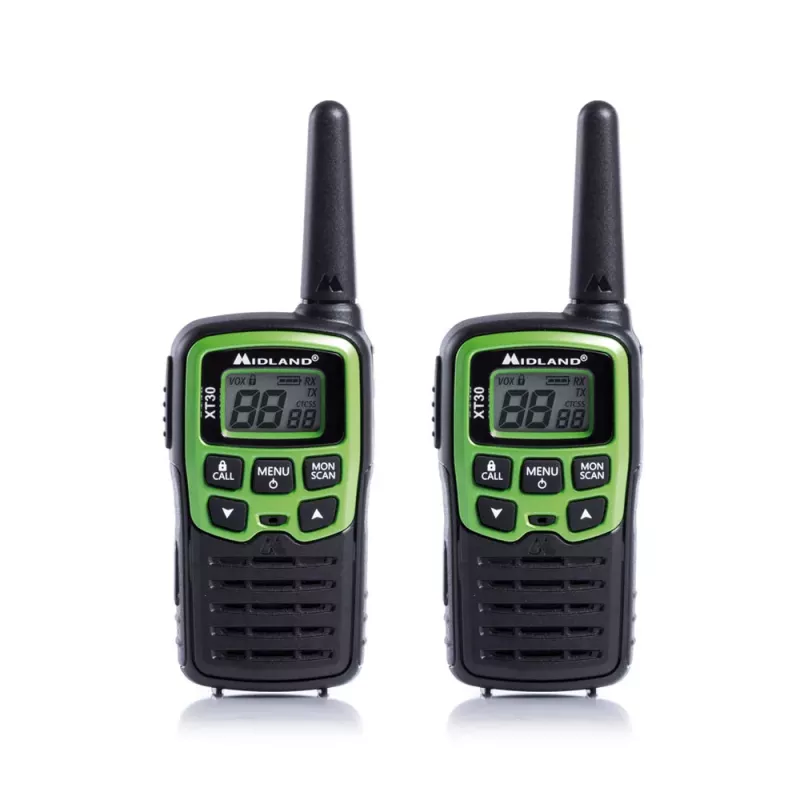 Midland XT30 2x PMR446 racijos rinkinys žalias