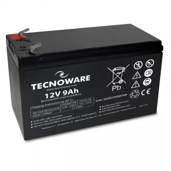 TECNOWARE 12V 9Ah sealed lead-acid akumuliatorius su Faston 6.3mm gnybtais