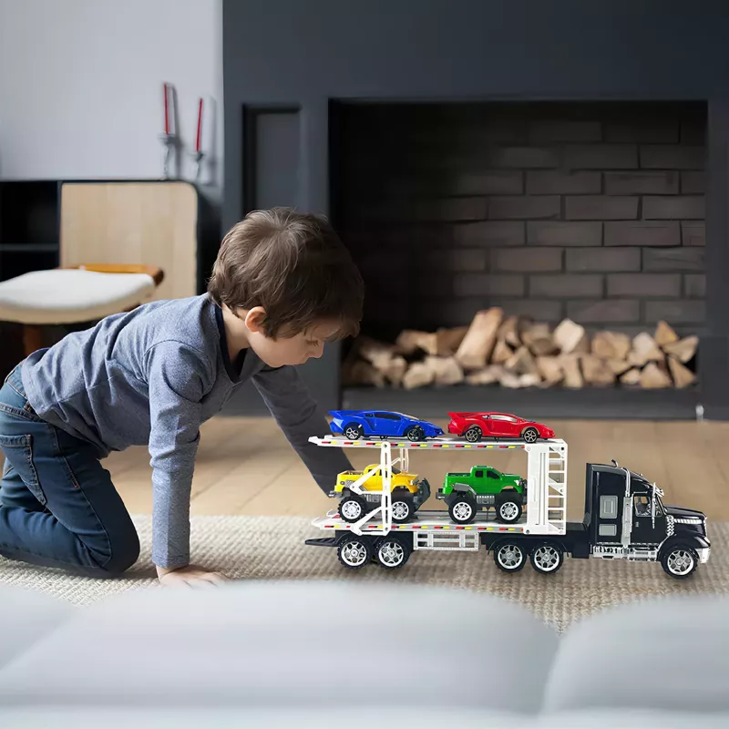 Koala Games G2591 vilkikas-autovežis ir 4 liejami automobiliukai