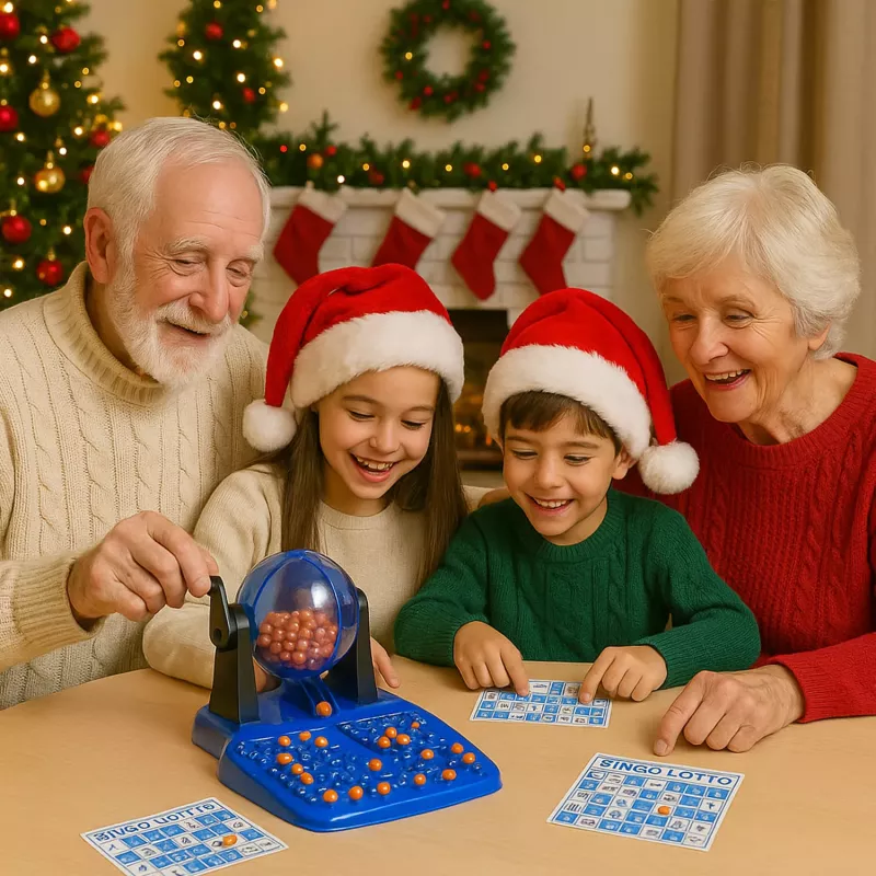 Koala Games G2592 bingo – 75 rutuliai, 48 kortelės, 150 žymų, metalinis narvas, šeimos žaidimas