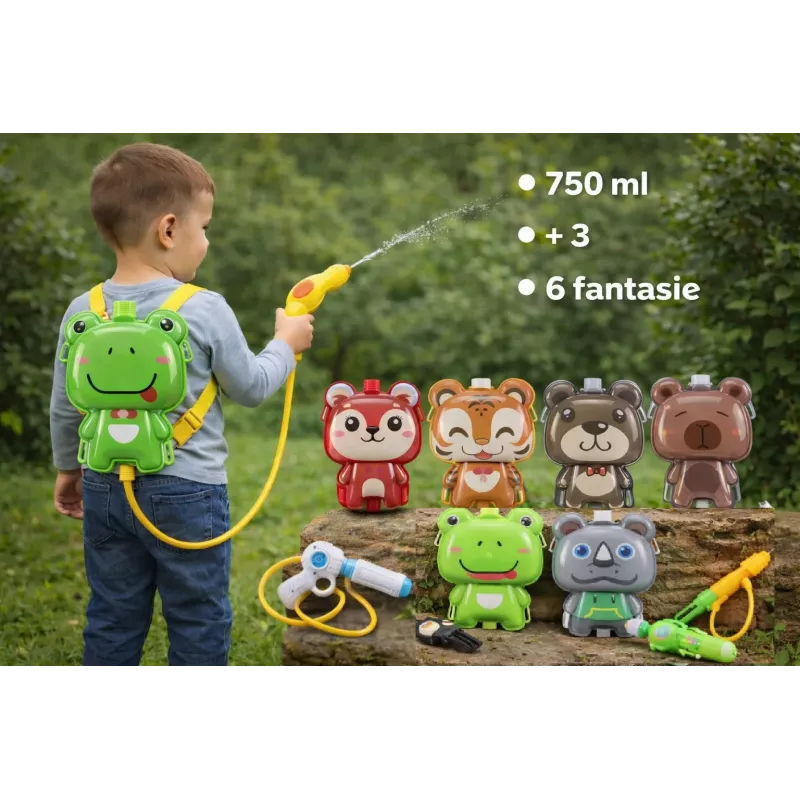Koala Games G2658 Kuprinės tipo vandens pistoletas (Atsitiktinis dizainas)