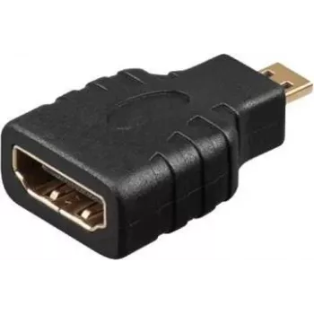 Techly HDMI Adapter - Micro HDMI (Type D) Male to HDMI (Type A) Female - 4K 30Hz - Black