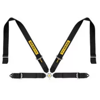SABELT SIM RACING Sim Seatbelts Kit, 4-Point Harness, with Mounting Kit, Compatible with P-, S- and X-Series - Black