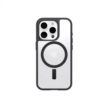 OtterBox React Series MagSafe Case for Apple iPhone 16 Pro - Black Crystal (Clear/Black)
