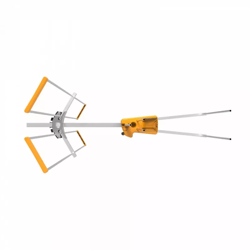 TELEVES Yagi V BIII VHF antena, 5 elementų, 174-230 MHz, 7.5 dBi, F tipo jungtis, lauko, juoda