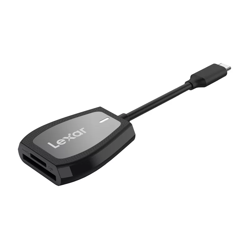 Lexar Dual-Slot SD/microSD atminties kortelių skaitytuvas, USB-C