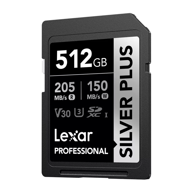 Lexar Professional SILVER PLUS SDXC 512GB atminties kortelė