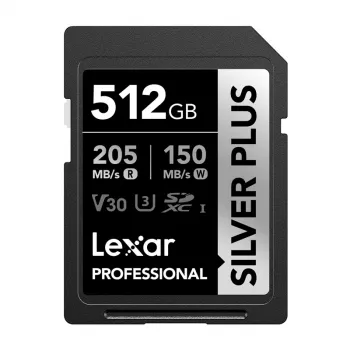 Lexar Professional SILVER PLUS SDXC 512GB atminties kortelė