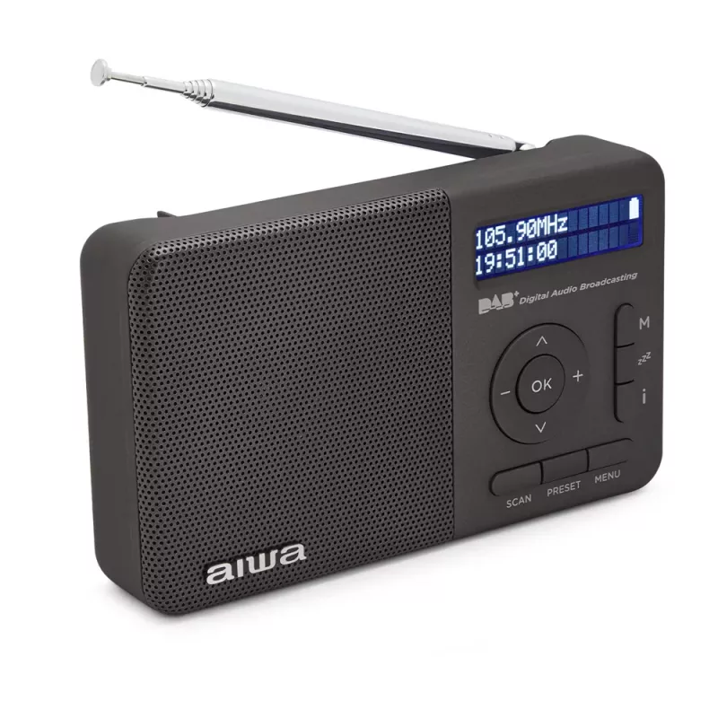 Aiwa RD-40DAB/BK Juodas DAB+ ir FM nešiojamas radijas su Bluetooth