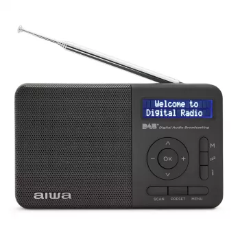 Aiwa RD-40DAB/BK Juodas DAB+ ir FM nešiojamas radijas su Bluetooth