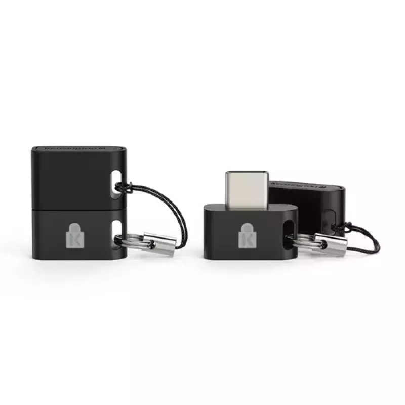 Kensington VeriMark IT 2.0 Kensington pirštų antspaudų skaitytuvas, USB-C, FIDO2, Windows Hello, juodas