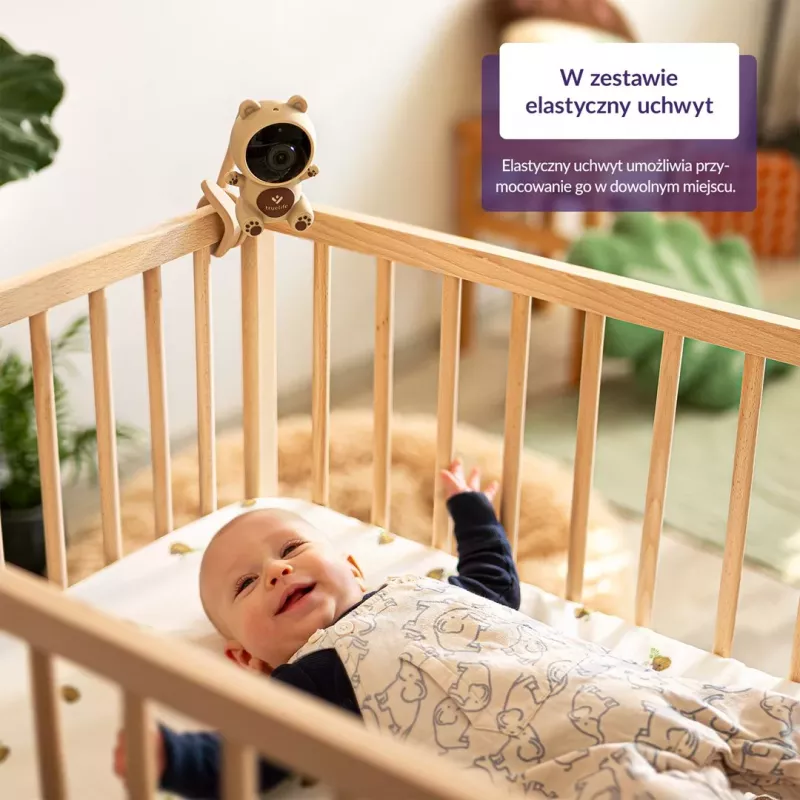 TrueLife NannyCam S3 Smart vaizdo kūdikio monitorius su 3,2 colių spalvotu LCD ekranu, 720p HD, Wi-Fi, naktiniu režimu, dvipusiu garsu, temperatūros jutikliu, lopšinėmis, VOX, judesio detektoriumi, 300 m atstumu lauke
