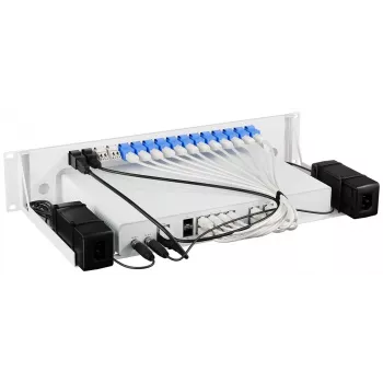 Rackmount.IT RM-SR-T16 Rack Mount Kit, skirtas SonicWall TZ300, TZ400, TZ500, TZ600, SOHO, NSA 2600, NSA 3600, NSA 4600, NSA 5600, NSA 6600 – 1U 19 colių plieninis laikiklis su jungiamaisiais kabeliais