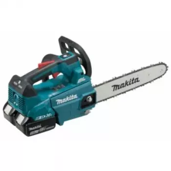 MAKITA DUC306PT2B Belaidis grandininis pjūklas 36V (2x18V) 30 cm padanga 2x5,0 Ah akumuliatoriai ir dvigubas įkroviklis