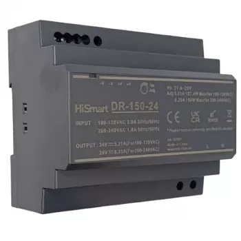 HISMART DR-150-24 DIN Rail maitinimo blokas 24V 6.25A 150W