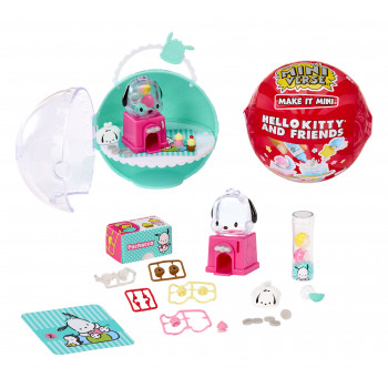 MGA's Miniverse - Make It Mini SANRIO Hello Kitty Series 4 aklosios kapsulės „pasidaryk pats“ kūrybos rinkinys