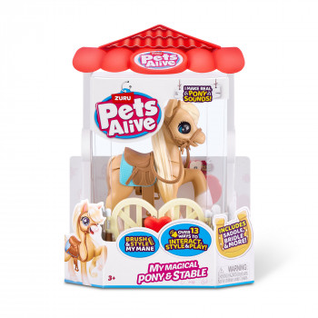 Zuru Pets Alive Magical Pony su arklide – interaktyvus elektroninis vienaragis