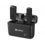 SANDBERG Streamer USB-C belaidžių mikrofonų rinkinys x2 - dviejų mikrofonų komplektas - 20 Hz - 20 kHz