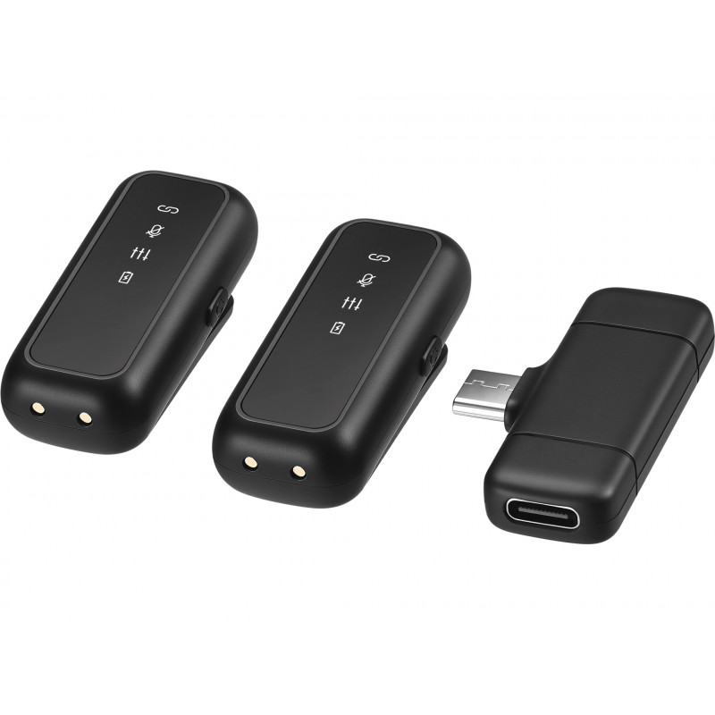 SANDBERG Streamer USB-C belaidžių mikrofonų rinkinys x2 - dviejų mikrofonų komplektas - 20 Hz - 20 kHz
