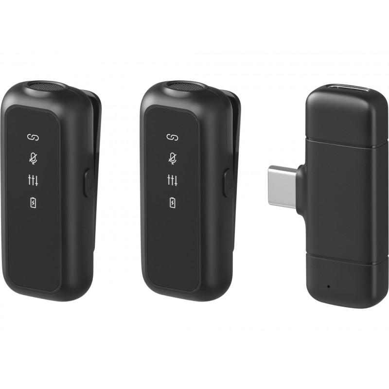SANDBERG Streamer USB-C belaidžių mikrofonų rinkinys x2 - dviejų mikrofonų komplektas - 20 Hz - 20 kHz