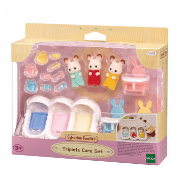 Sylvanian Families Triplets Starter Set – kūdikių priežiūros aksesuarų rinkinys