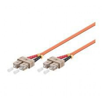 Microconnect 1m SC/UPC-SC/UPC Duplex Multimode OM2 šviesolaidinis trumpiklis, LSZH, oranžinis