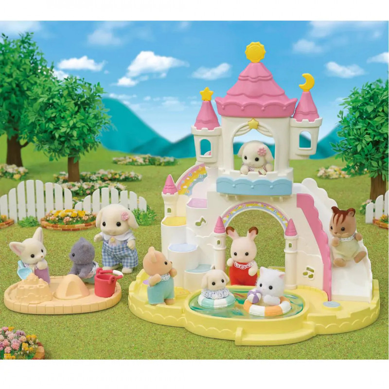 EPOCH Sylvanian Families Nursery Sandbox & Pool Playset - smėlio dėžė su baseinu
