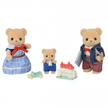 EPOCH Sylvanian Families Biscuit Bear Family – 4 figūrėlės kolekcijai