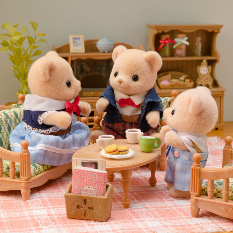 EPOCH Sylvanian Families Biscuit Bear Family – 4 figūrėlės kolekcijai