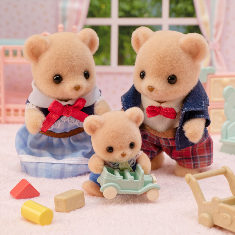 EPOCH Sylvanian Families Biscuit Bear Family – 4 figūrėlės kolekcijai