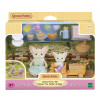 EPOCH Sylvanian Families Saulėtos iškylos rinkinys - Feneko lapės sesuo ir kūdikis