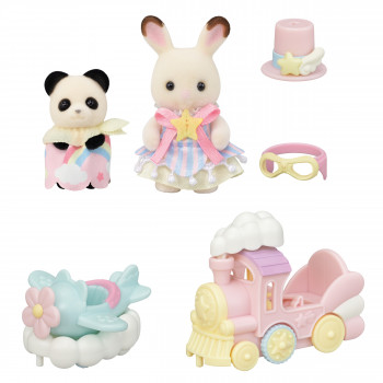Sylvanian Families Amusement Park Playset Train Ride – atrakcionų parko žaidimų rinkinys