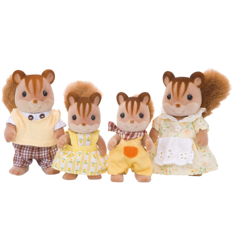Epoch Sylvanian Families Walnut Squirrel Family figūrėlių rinkinys
