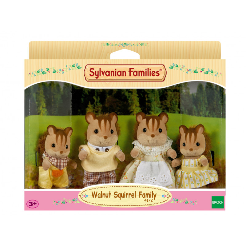 Epoch Sylvanian Families Walnut Squirrel Family figūrėlių rinkinys