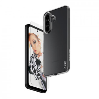 PanzerGlass Hoops 2-in-1 Ultra-Wide Fit ekrano ir objektyvo apsaugos rinkinys, skirtas Samsung Galaxy S26+ – rudos spalvos