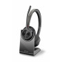 Plantronics Voyager 4320 UC belaidė Bluetooth ausinė su įkrovimo stovu, USB-A adapteriu, Microsoft Teams sertifikuota, juoda