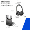 Plantronics Voyager 4320 UC V4320-M C ausinės, USB-A, juodos