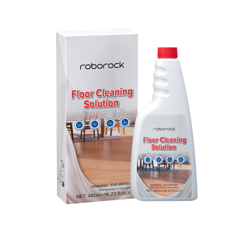 Roborock grindų valymo tirpalas robotų dulkių siurbliams, 2 x 480 ml, koncentruotas, be dryžių, biologiškai skaidus