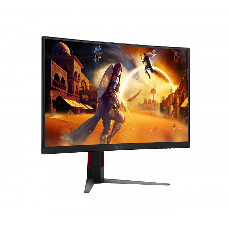 AOC CQ27G4Z2 27 colių QHD lenktas žaidimų monitorius - 240Hz Fast VA, 0.5ms MPRT, FreeSync Premium, reguliuojamas aukštis