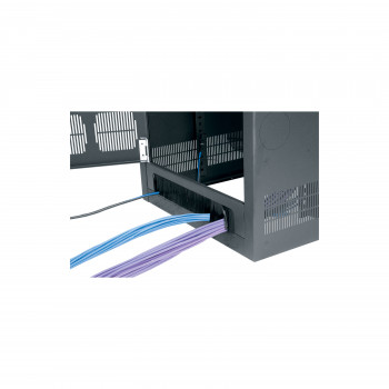 Middle Atlantic Products BGR-RDC38 38RU galinės durelės su šepečio juosta kabeliams, juodos