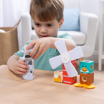 Melissa & Doug Blockables Farm Friends rinkinys