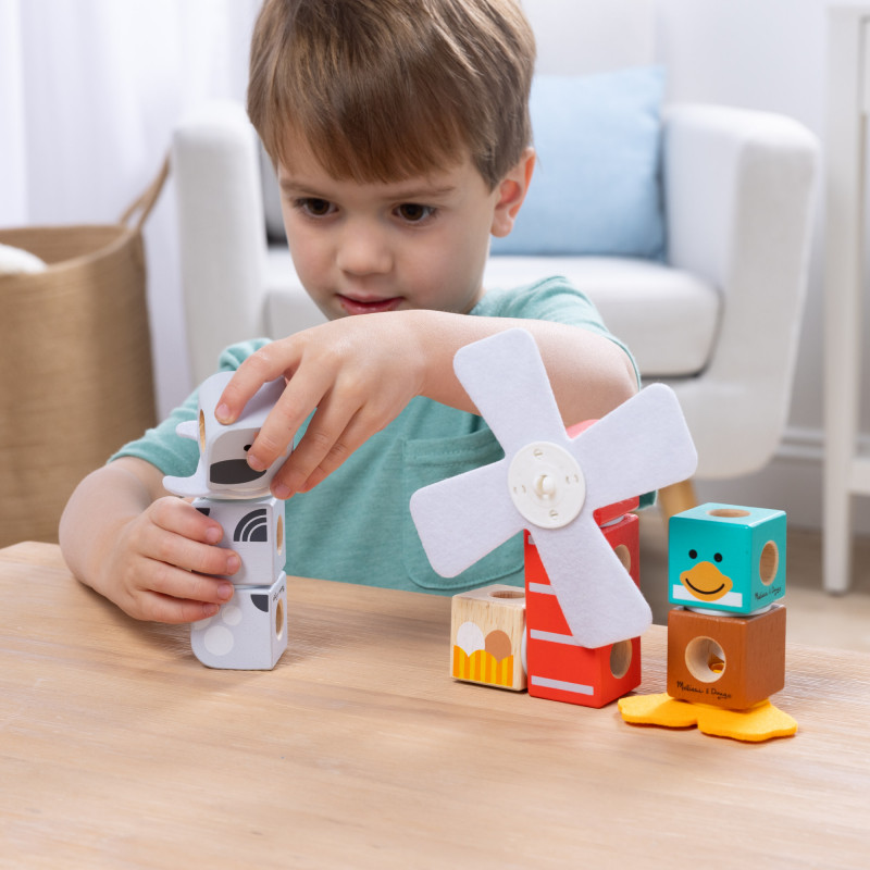 Melissa & Doug Blockables Farm Friends rinkinys