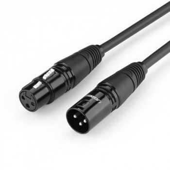 UGREEN 20710B XLR moteriškas į vyrišką mikrofoninis kabelis 2 m juodas