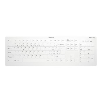 CHERRY Active Key AK-C8112 medicininė klaviatūra, laidinė USB, vokiškas QWERTZ, balta