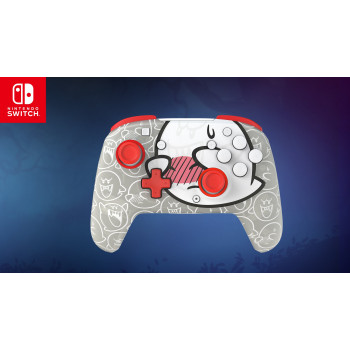 PDP Afterglow Wave Wireless valdiklis, skirtas Nintendo Switch – Boo-Hoo Clear su RGB