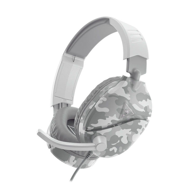 Turtle Beach RECON 70 laidinės uždaros žaidimų ausinės su sulankstomu mikrofonu, balto kamufliažo spalvos (TBS-6230-02)