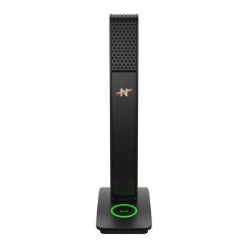Neat MIC-1010-01 USB kondensatorinis mikrofonas su kardioidine kryptine diagrama, ausinių monitoringu, nutildymo funkcija ir stalinio stovo